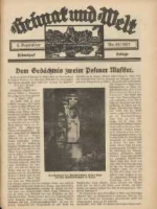 Heimat und Welt: Heimatpost: Beilage 1937.12.04 Nr49
