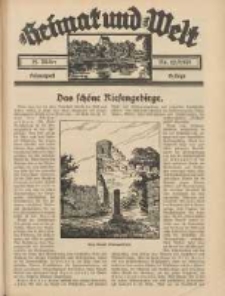 Heimat und Welt: Heimatpost: Beilage 1938.03.19 Nr12
