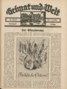 Heimat und Welt: Heimatpost: Beilage 1938.04.16 Nr16