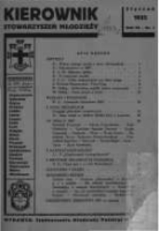 Kierownik Stowarzyszeń Młodzieży. 1933 R.12 nr1