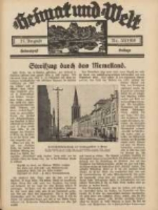 Heimat und Welt: Heimatpost: Beilage 1938.08.27 Nr35