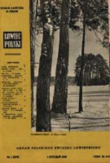 Łowiec Polski 1958 Nr1