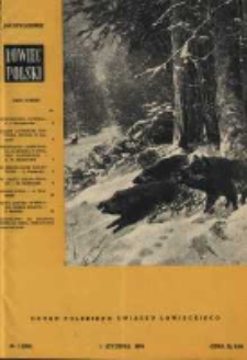 Łowiec Polski 1959 Nr1