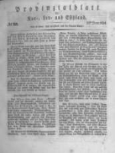 Provinzialblatt f&uuml;r Kur-, Liv- und Esthland. 1834.06.21 No25