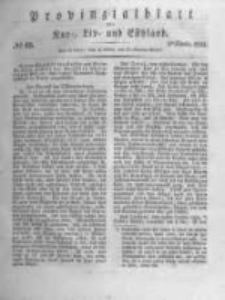 Provinzialblatt f&uuml;r Kur-, Liv- und Esthland. 1834.11.08 No45