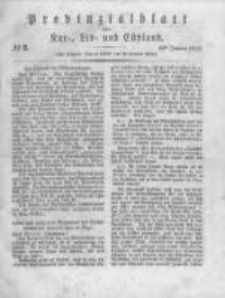 Provinzialblatt f&uuml;r Kur-, Liv- und Esthland. 1835.01.03 No2
