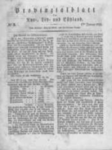 Provinzialblatt f&uuml;r Kur-, Liv- und Esthland. 1835.01.17 No3