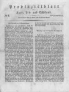 Provinzialblatt f&uuml;r Kur-, Liv- und Esthland. 1835.01.24 No4