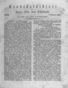 Provinzialblatt f&uuml;r Kur-, Liv- und Esthland. 1835.02.07 No6