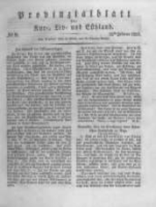 Provinzialblatt f&uuml;r Kur-, Liv- und Esthland. 1835.02.21 No8