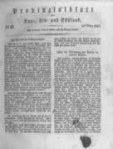Provinzialblatt f&uuml;r Kur-, Liv- und Esthland. 1835.03.14 No11