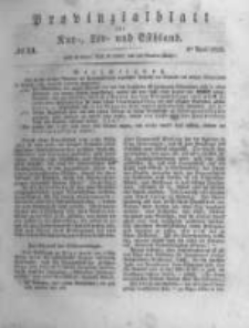 Provinzialblatt f&uuml;r Kur-, Liv- und Esthland. 1835.04.04 No14
