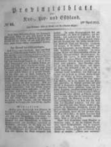 Provinzialblatt f&uuml;r Kur-, Liv- und Esthland. 1835.04.18 No16