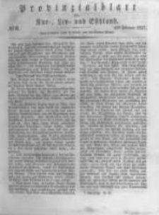 Provinzialblatt f&uuml;r Kur-, Liv- und Esthland. 1837.02.11 No6