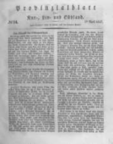 Provinzialblatt für Kur-, Liv- und Esthland. 1837.04.08 No14