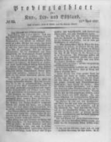 Provinzialblatt f&uuml;r Kur-, Liv- und Esthland. 1837.04.05 No15