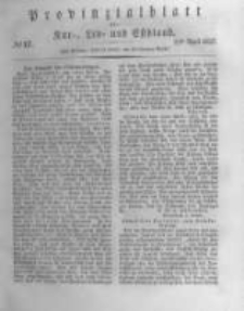 Provinzialblatt f&uuml;r Kur-, Liv- und Esthland. 1837.04.29 No17