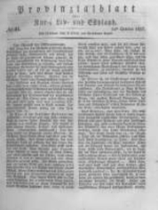 Provinzialblatt f&uuml;r Kur-, Liv- und Esthland. 1837.10.14 No41