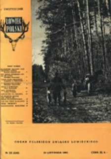 Łowiec Polski 1960 Nr22