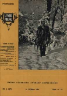 Łowiec Polski 1962 Nr4