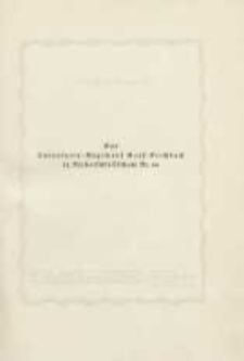 Infanterie-Regiment Graf Kirchbach (1. Niederschlesisches) Nr. 46 im Weltkrieg 1914/1918