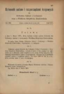 Ustawa łowiecka dla Kr&oacute;lestwa Galicyi i Lodomeryi z Wielkim Księstwem Krakowskiem