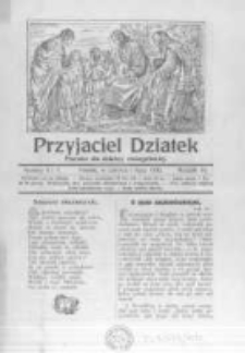 Przyjaciel Dziatek: pisemko dla dziatwy ewangelickiej. 1933 R.10 nr6-7