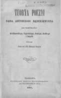 Teorya poezyi pana Antoniego Bądzkiewicza jako przer&oacute;bka prac Kr&oacute;likowskiego, Ciegielskiego, Jeskiego, Jenikego i innych