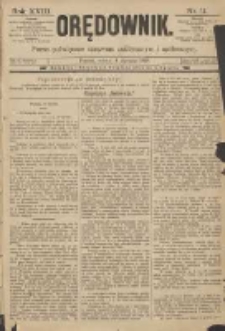 Orędownik: pismo poświęcone sprawom politycznym i sp&oacute;łecznym 1888.01.14 R.18 Nr11