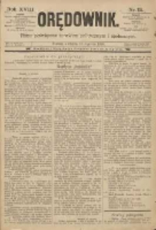 Orędownik: pismo poświęcone sprawom politycznym i spółecznym 1888.01.15 R.18 Nr12