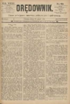 Orędownik: pismo poświęcone sprawom politycznym i sp&oacute;łecznym 1888.02.25 R.18 Nr46