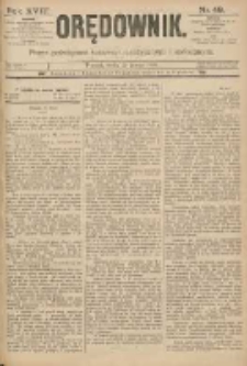 Orędownik: pismo poświęcone sprawom politycznym i spółecznym 1888.02.29 R.18 Nr49