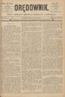 Orędownik: pismo poświęcone sprawom politycznym i spółecznym 1888.03.09 R.18 Nr57