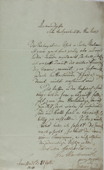 List do proboszcza i przełożonego Kongregacji św. Filipa Neri 1820