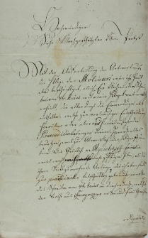 List w sprawie Handlu Molinarych 02.10.1820