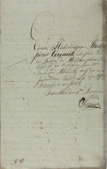 List do Kongregacji św. Filipa Nerii 14.11.1820