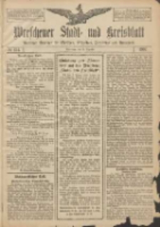 Wreschener Stadt und Kreisblatt: amtlicher Anzeiger für Wreschen, Miloslaw, Strzalkowo und Umgegend 1907.12.28 Nr154