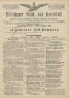 Wreschener Stadt und Kreisblatt: amtlicher Anzeiger für Wreschen, Miloslaw, Strzalkowo und Umgegend 1908.01.28 Nr12