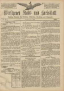 Wreschener Stadt und Kreisblatt: amtlicher Anzeiger f&uuml;r Wreschen, Miloslaw, Strzalkowo und Umgegend 1908.04.07 Nr42
