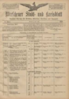 Wreschener Stadt und Kreisblatt: amtlicher Anzeiger für Wreschen, Miloslaw, Strzalkowo und Umgegend 1908.05.02 Nr52