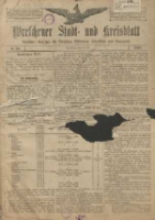 Wreschener Stadt und Kreisblatt: amtlicher Anzeiger für Wreschen, Miloslaw, Strzalkowo und Umgegend 1908.07.28 Nr88