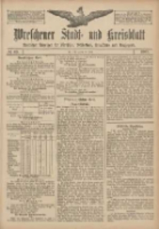 Wreschener Stadt und Kreisblatt: amtlicher Anzeiger für Wreschen, Miloslaw, Strzalkowo und Umgegend 1907.07.27 Nr89
