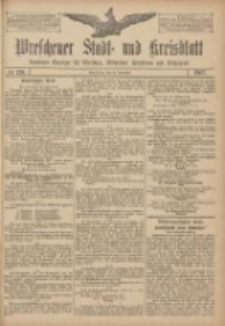 Wreschener Stadt und Kreisblatt: amtlicher Anzeiger für Wreschen, Miloslaw, Strzalkowo und Umgegend 1907.11.19 Nr138