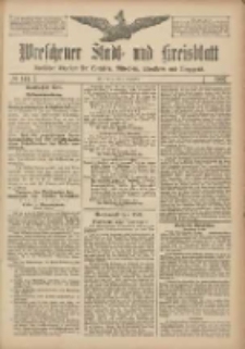 Wreschener Stadt und Kreisblatt: amtlicher Anzeiger f&uuml;r Wreschen, Miloslaw, Strzalkowo und Umgegend 1907.12.03 Nr144