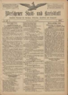 Wreschener Stadt und Kreisblatt: amtlicher Anzeiger für Wreschen, Miloslaw, Strzalkowo und Umgegend 1907.12.10 Nr147