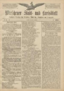 Wreschener Stadt und Kreisblatt: amtlicher Anzeiger f&uuml;r Wreschen, Miloslaw, Strzalkowo und Umgegend 1908.01.11 Nr5
