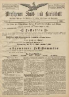 Wreschener Stadt und Kreisblatt: amtlicher Anzeiger f&uuml;r Wreschen, Miloslaw, Strzalkowo und Umgegend 1908.01.21 Nr9