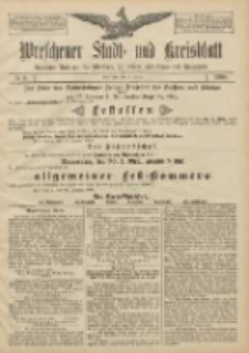 Wreschener Stadt und Kreisblatt: amtlicher Anzeiger für Wreschen, Miloslaw, Strzalkowo und Umgegend 1908.01.21 Nr9