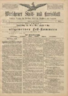 Wreschener Stadt und Kreisblatt: amtlicher Anzeiger f&uuml;r Wreschen, Miloslaw, Strzalkowo und Umgegend 1908.01.25 Nr11