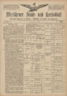 Wreschener Stadt und Kreisblatt: amtlicher Anzeiger für Wreschen, Miloslaw, Strzalkowo und Umgegend 1907.07.23 Nr87